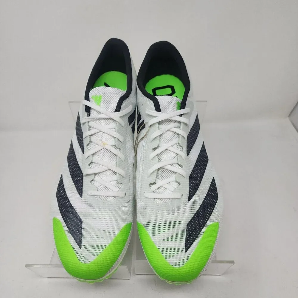 Adidas Adizero XCS Shoes Mens Size 10.5 White Green Track Running Spikes GX6681